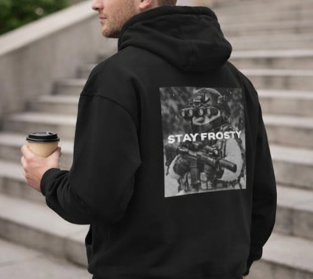 Stay Frosty Black Hoodie